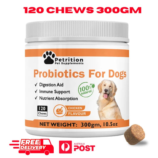 Probiotic For Dogs - Digestive, Gut, Paw Licking, Yeast Infection, Diarrhoea
